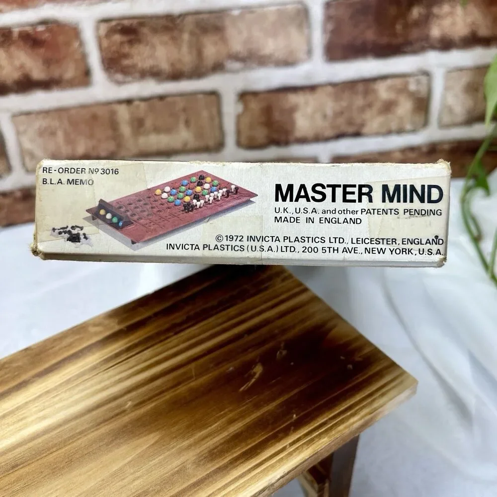 VTG 1972 Retro Invicta The Original Mastermind Board Game, No Instructions, Used